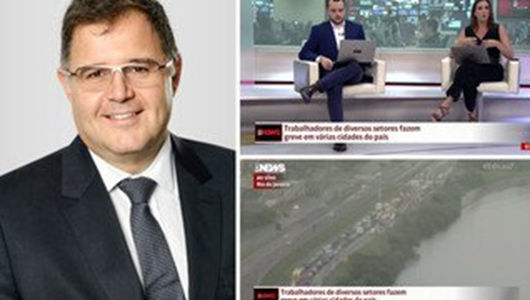 Costa Pinto_de forma patética, Globo noticia greve com ar de surpresa