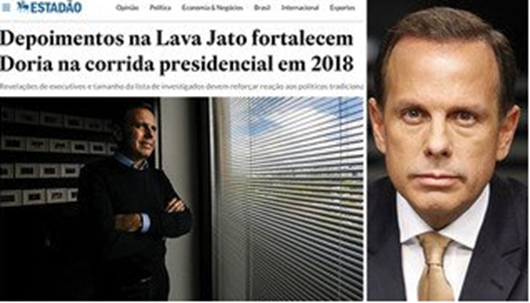 Estadão rifa Serra, Aécio e Alckmin e escolhe Doria como seu tucano em 2018