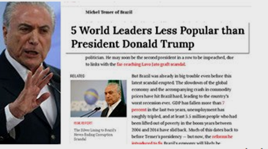 Time elege Temer um dos 5 líderes mais impopulares do mundo