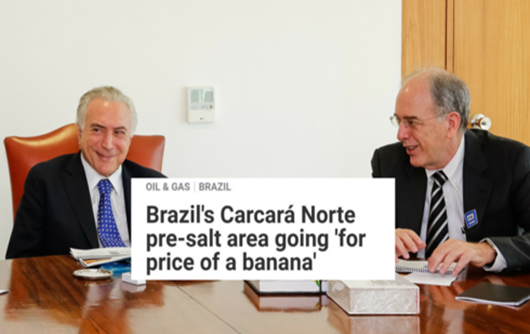 Petrobrás vende Pré-Sal a preço de banana, diz especialista