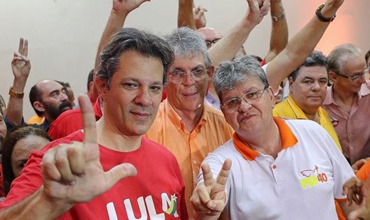 Haddad_Ricardo Coutinho e João Azevêdo em Campina Grande