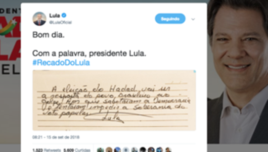 Lula_bilhete_eleição de Haddad