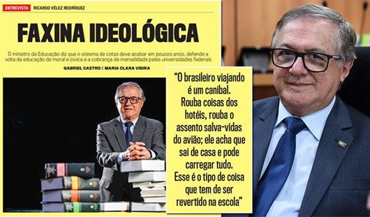 Ministro da Educação de Bolsonaro diz que brasileiros são ladrões