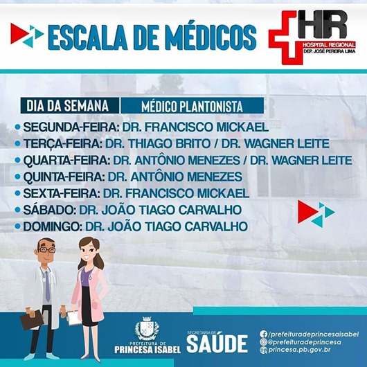 Escala de Médicos_HRPI-Prefeitura de Princesa Isabel