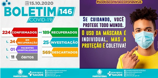 BOLETIM COVID-19_CAMPANHA PREVENTIVA_SECRETARIA DE SAÚDE DE PRINCESA ISABEL