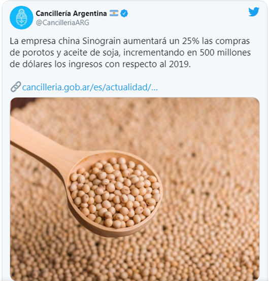 Twitter_Ministério das Relações Exteriores da Argentina
