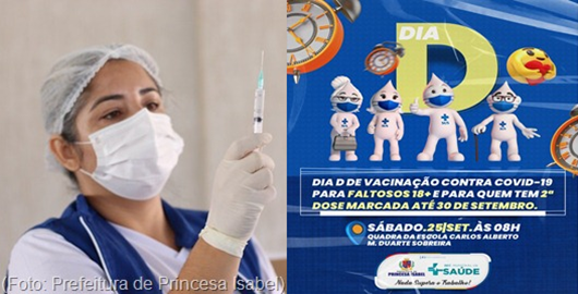 Dia D da vacinação contra a Covid_Secretaria de Saúde de Princesa Isabel