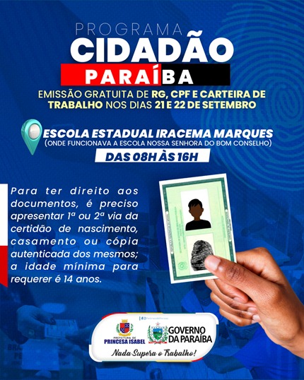 Programa Cidadão Paraíba_Princesa Isabel