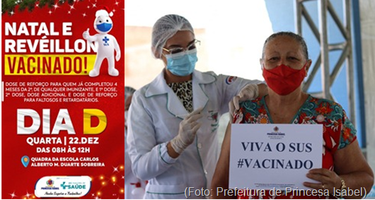Dia D_vacinação contra Covid-19_Secretaria de Saúde de Princesa Isabel