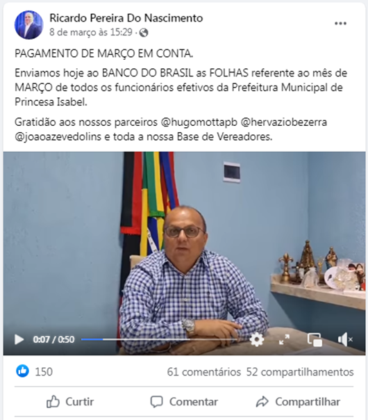 Ricardo Pereira_pagamento de março de 2022