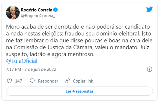 Rogério Correia _Twitter